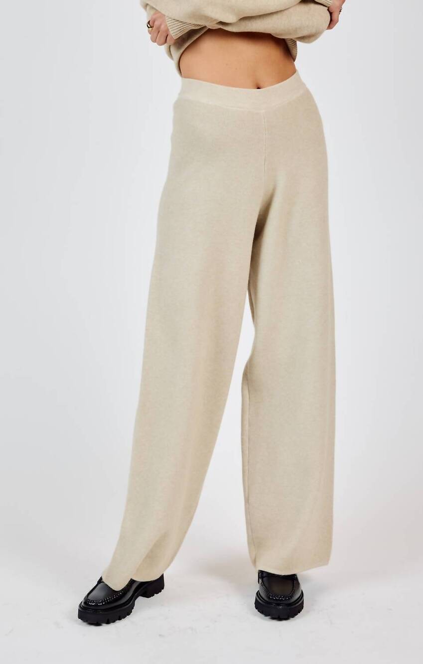 NEW SADIE & SAGE kelsie knit pants in stone